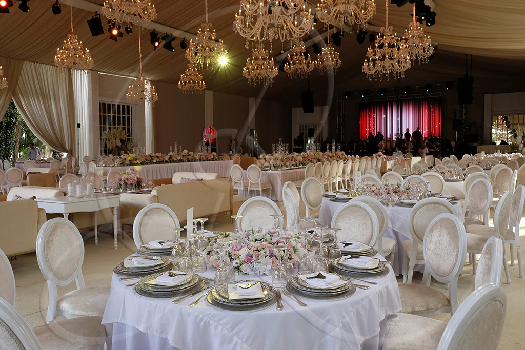 Diplomatic reception by Rahal Maître Traiteur, grand gala hall, Casablanca