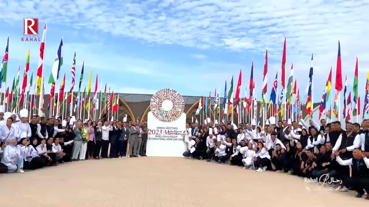 The teams of Rahal Maître Traiteur gathered at a major international summit in Marrakech