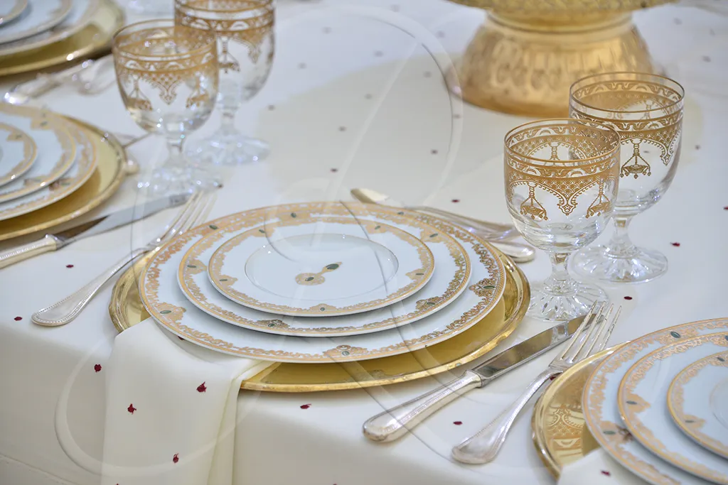 Art de la table dressée, Rahal Maître Traiteur