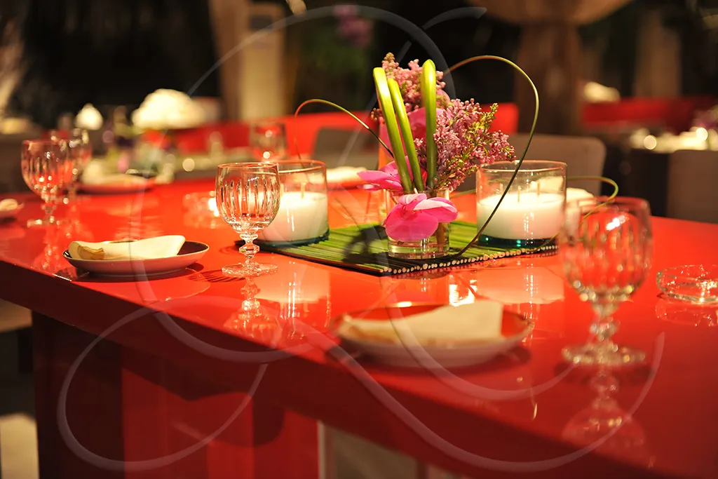 Art de la table dressée, Rahal Maître Traiteur