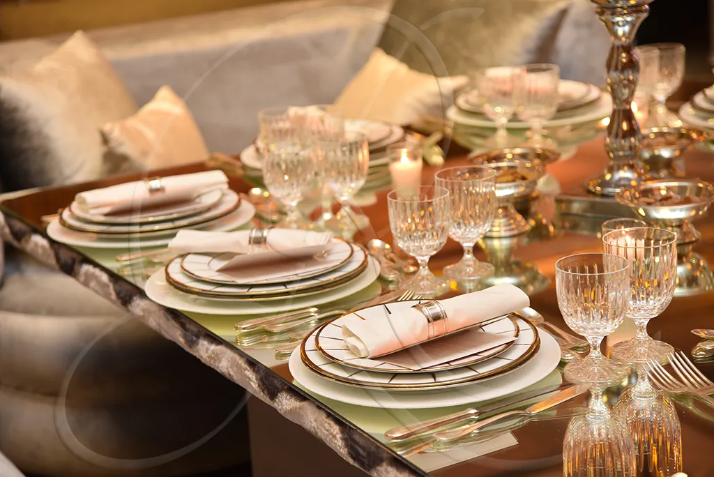 Art de la table dressée, Rahal Maître Traiteur