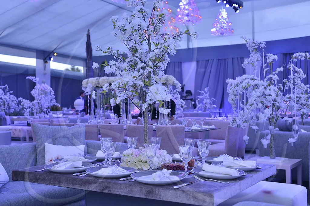 Art de la table dressée, Rahal Maître Traiteur
