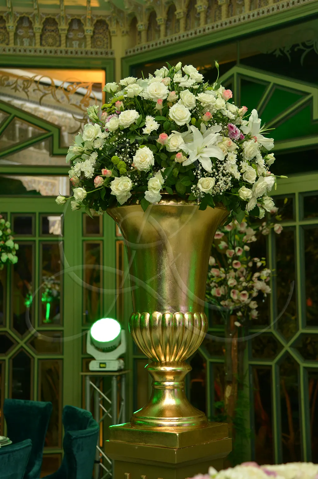 Composition florale de réception, Rahal Maître Traiteur