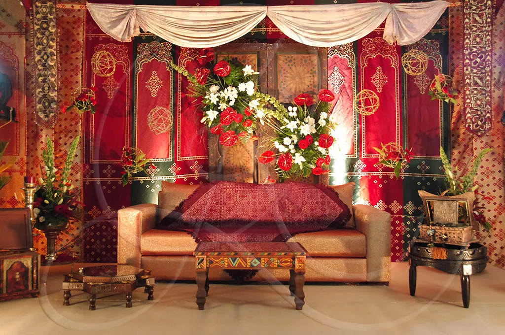 Estrade de mariée et scénographie de cérémonie, Rahal Maître Traiteur
